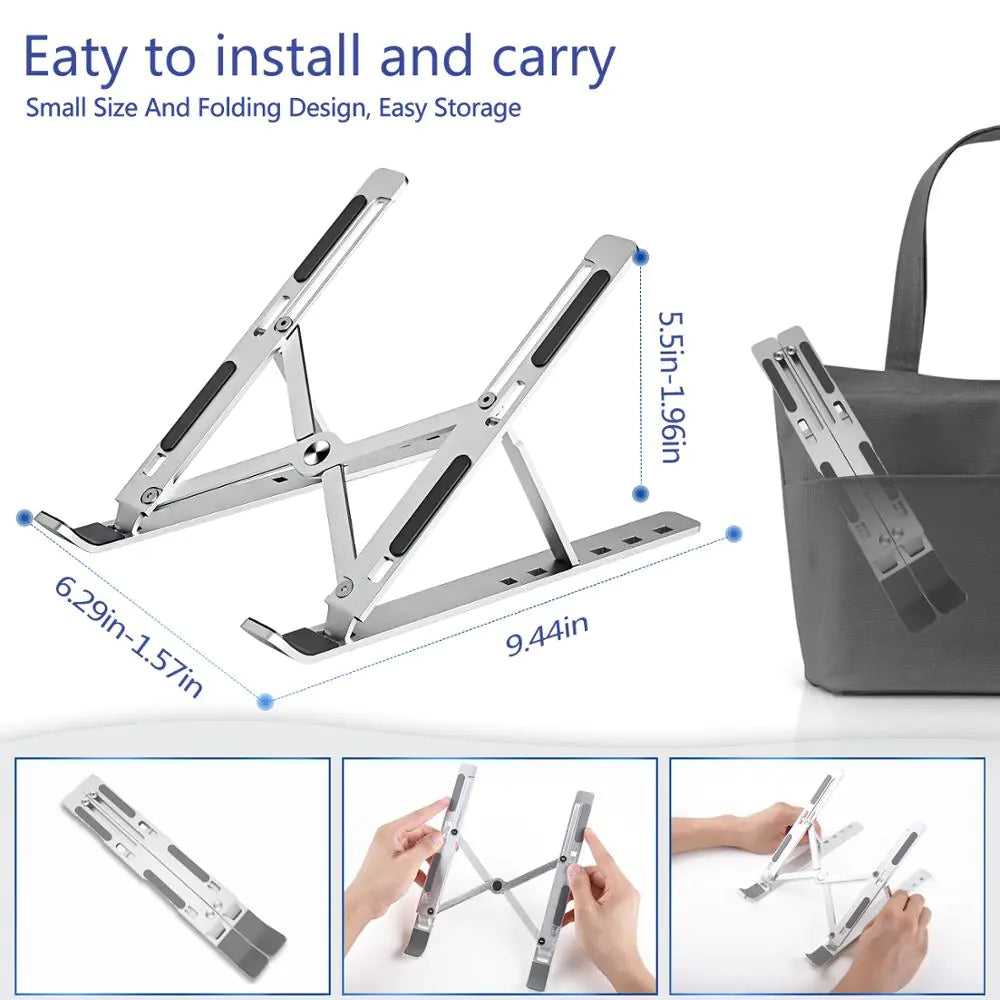 Foldable Laptop Stand, Adjustable Stand