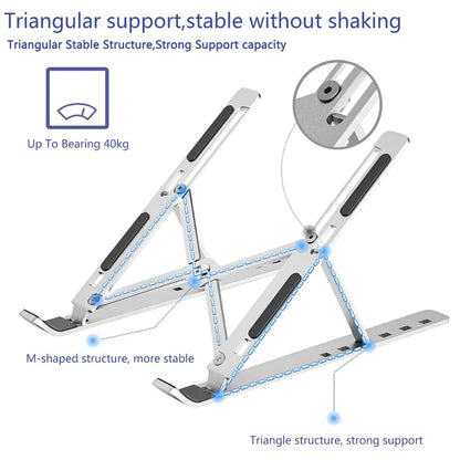 Foldable Laptop Stand, Adjustable Stand
